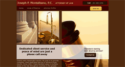 Desktop Screenshot of jpmontalbanolaw.com