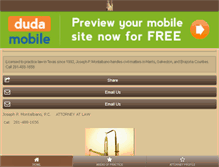 Tablet Screenshot of jpmontalbanolaw.com